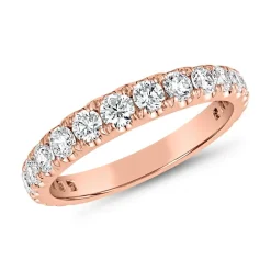 Roségold Damenring mit lab grown Diamanten, gravierbar BDR0091LG-RSL