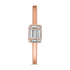 Roségold Ring mit Diamanten, lab-grown BDR0042LG-RSL