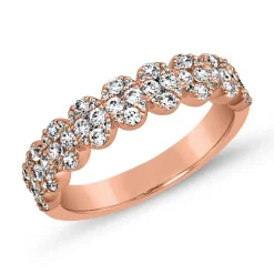 Roségoldener Diamantring für Damen BDR0049-RSL