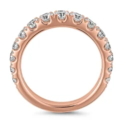 Roségoldener Diamantring für Damen, gravierbar BDR0092-RSL