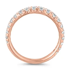 Roségoldener Diamantring für Damen BDR0090-RSL