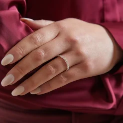 Roségoldener Eternity Ring für Damen mit Diamanten BDR0132-RSL