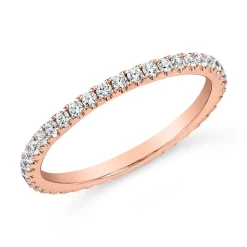 Roségoldener Eternity Ring mit Labordiamanten BDR0131LG-RSL