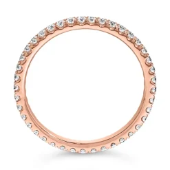 Roségoldener Eternity Ring mit Labordiamanten BDR0131LG-RSL