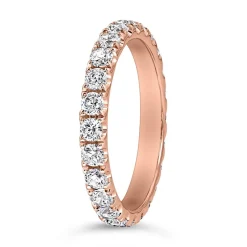 Roségoldener Ewigkeitsring mit lab grown Brillanten BDR0133LG-RSL