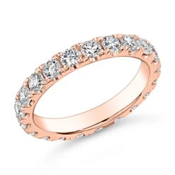 Roségoldener Ewigkeitsring mit Brillanten für Damen BDR0134-RSL