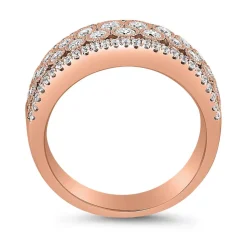 Roségoldener Gravurring mit lab grown Diamanten BDR0076LG-RSL