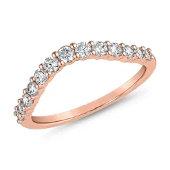 Roségoldener Gravurring mit Brillanten BDR0112-RSL
