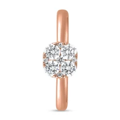 Roségoldener Ring für Damen mit Diamanten BDR0059-RSL