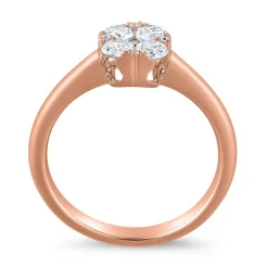 Roségoldener Ring für Damen mit Diamanten BDR0059-RSL