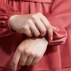 Roségoldener Ring für Damen mit Brillanten BDR0050-RSL