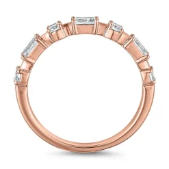 Roségoldener Ring für Damen mit Diamanten BDR0120-RSL