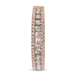 Roségoldener Ring für Damen mit Diamantbesatz BDR0046-RSL