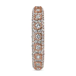 Roségoldener Ring mit Diamanten für Damen BDR0052-RSL