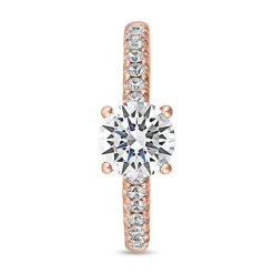 Roségoldener Verlobungsring mit Diamanten BDR0029-RSL