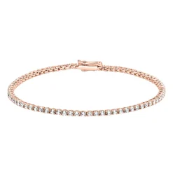 Roségoldenes Rivière-Armband mit lab grown Diamanten BDB0030LG-RSL