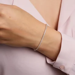 Roségoldenes Rivière-Armband mit lab grown Diamanten BDB0030LG-RSL