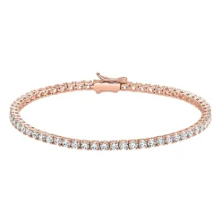 Roségoldenes Rivière-Armband mit lab grown Diamanten BDB0033LG-RSL
