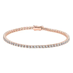 Roségoldenes Tennisarmband mit lab grown Diamanten BDB0032LG-RSL