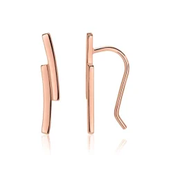 Rosévergoldete 925er Silber Ohrhänger LSE0035