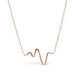 Rosévergoldete Kette 925er Silber gezackt LSN0005