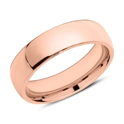 Rosévergoldeter Edelstahl Ring gravierbar R9248SL