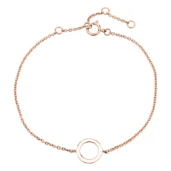 Rosévergoldetes 925er Silber Armband Kreis SB0404