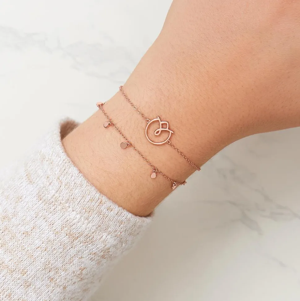 Rosévergoldetes Sterlingsilber Armband LSB0018