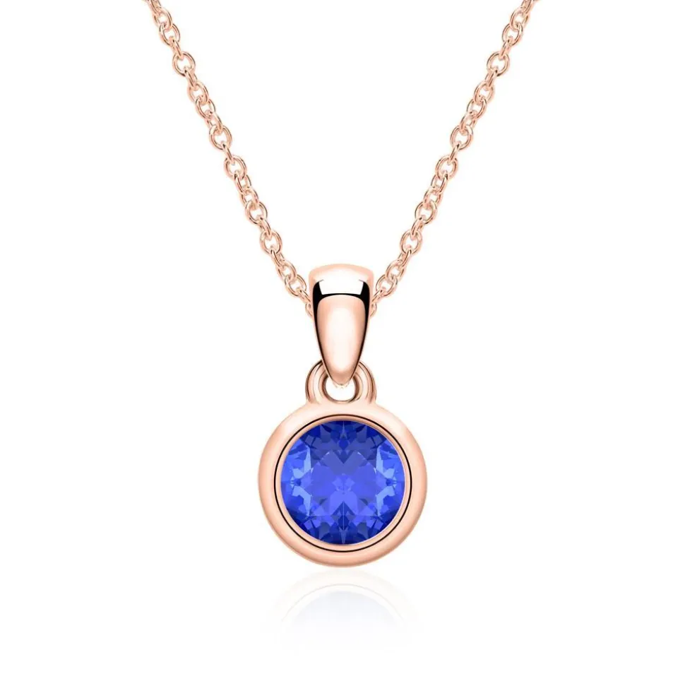 Saphir Anhänger aus 585er Roségold BDP0033Sa-14KRSL
