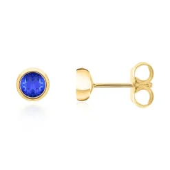 Saphir Ohrschmuck für Damen aus 14-karätigem Gold BDE0034Sa-14KGSL