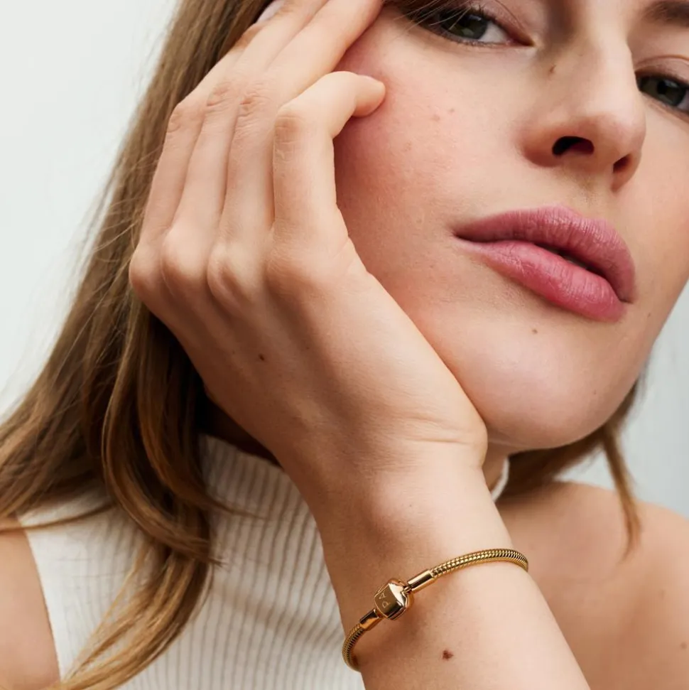 Schlangenarmband für Damen, Moments, IP Gold 563390C00