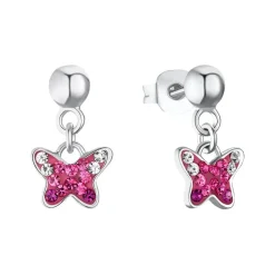 Schmetterling Ohrhänger für Mädchen aus 925er Silber 2033997