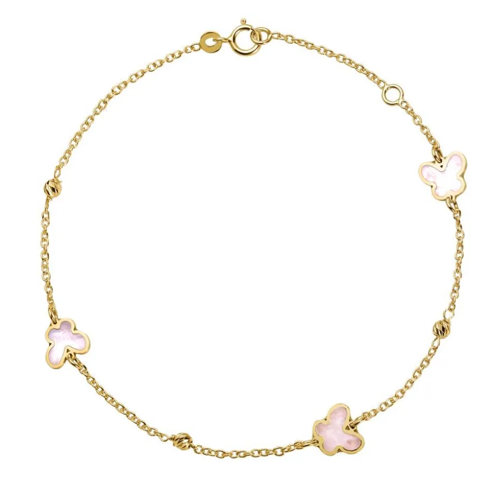 Schmetterlingsarmband für Damen aus 585er Gold GB0036-14KG