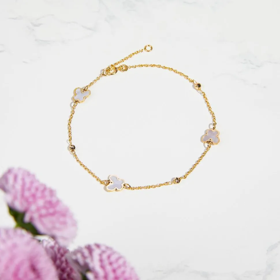 Schmetterlingsarmband für Damen aus 585er Gold GB0036-14KG