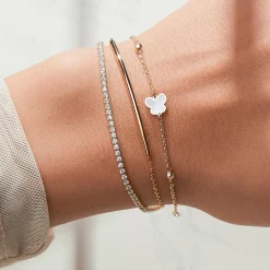 Schmetterlingsarmband für Damen aus 585er Gold GB0036-14KG