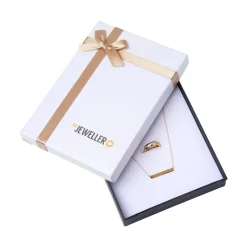 Schmucketui mit beiger Schleife GET0037