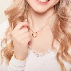 Schmuckset aus vergoldetem Edelstahl SET0003