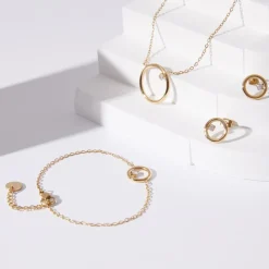 Schmuckset aus vergoldetem Edelstahl SET0003