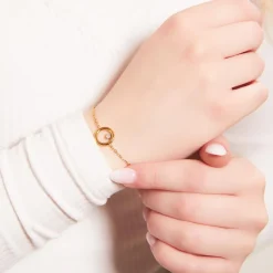 Schmuckset aus vergoldetem Edelstahl SET0003