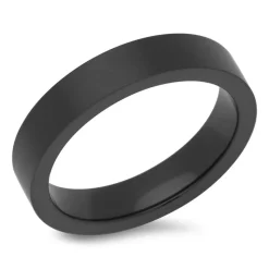 Schwarzer Edelstahlring 4,5 mm breit R9241SL