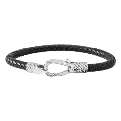 Schwarzes Lederarmband Niland für Herren PJ26491BLB.01