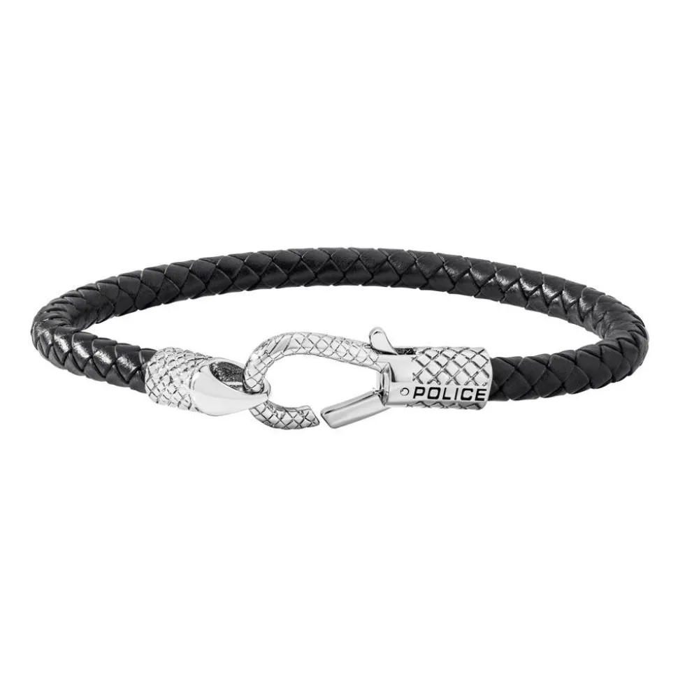 Schwarzes Lederarmband Niland für Herren PJ26491BLB.01