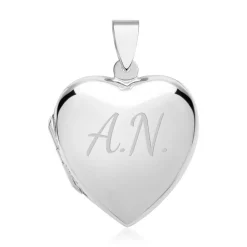 Silber Herz-Medaillon Gravur möglich SP0271SL