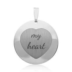 Silberanhänger rhodiniert Herzform SP0571SL