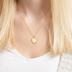 Silberanhänger vergoldet Herz Zirkonia SP0580SL