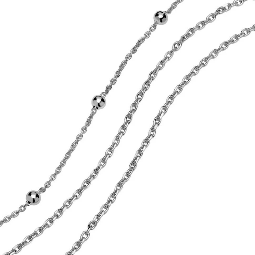 Silberarmband dreireihig mit Kugeln SB0302