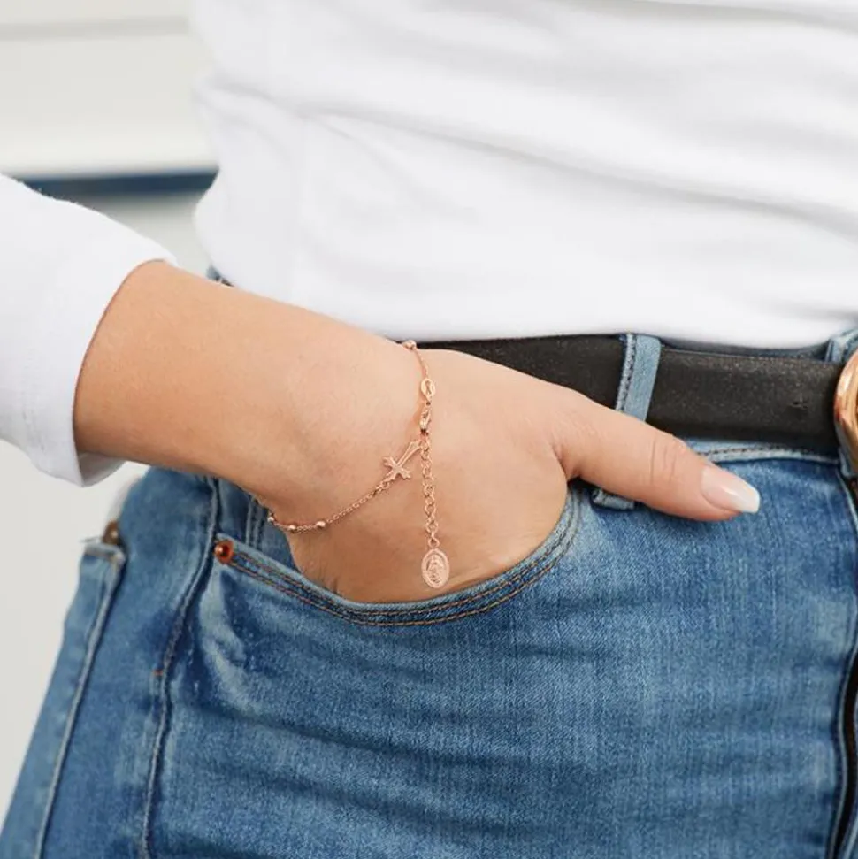 Silberarmband mit Heiligenanhänger SB0151