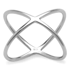 Silberner X-Ring 925er Silber LSR0009