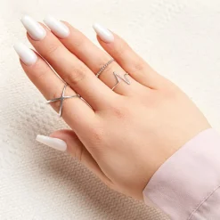 Silberner X-Ring 925er Silber LSR0009