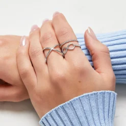 Silberner X-Ring 925er Silber LSR0009